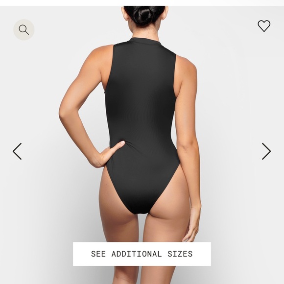 Skims ZIP FRONT SLEEVELESS ONE PIECE, size L, brand new - Picture 2 of 5